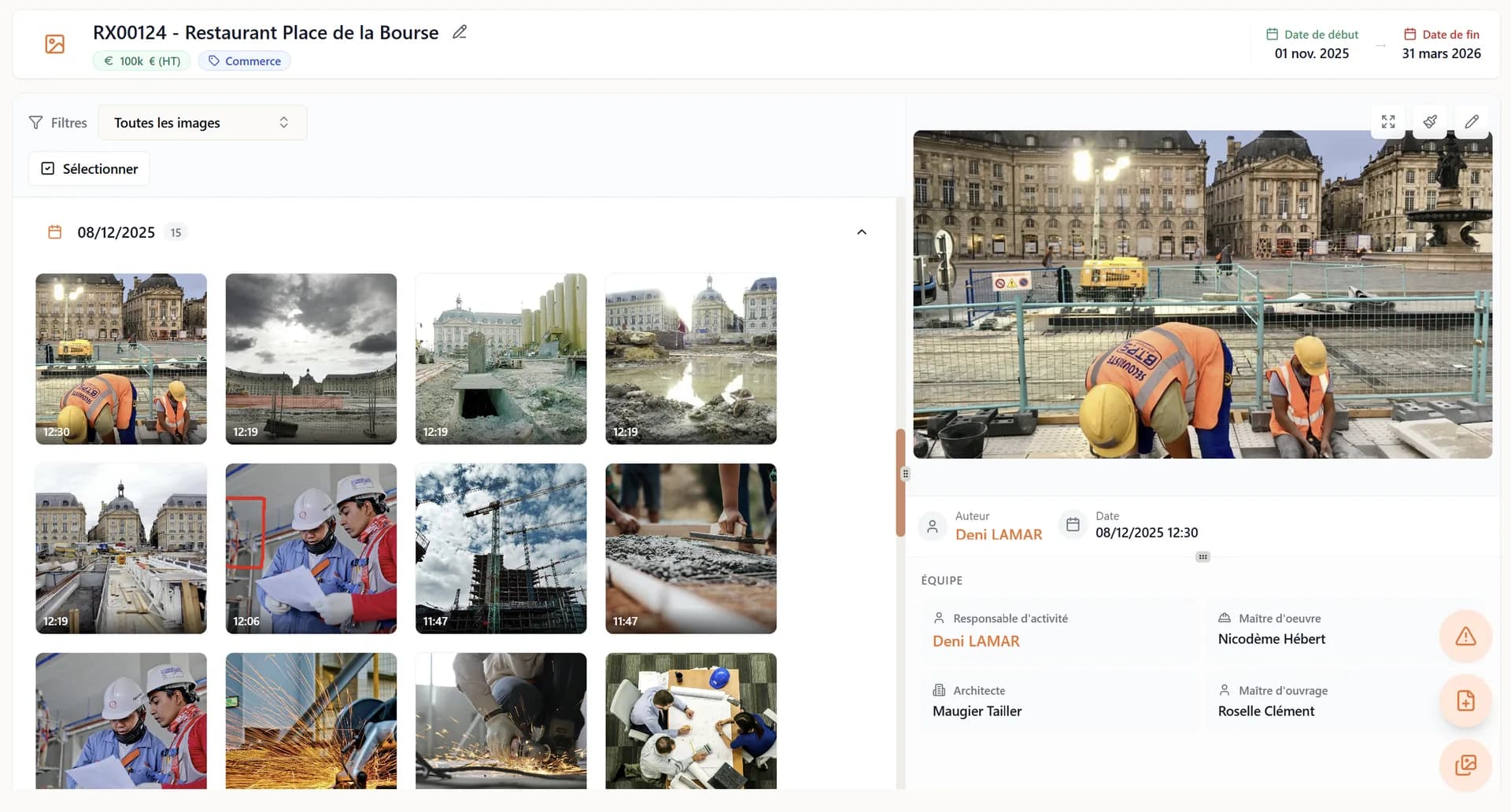 Capture d'écran - Photothèque organisée